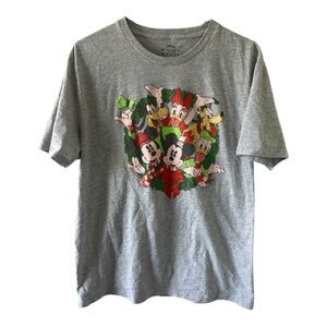 Disney Mickey Mouse Holiday Graphic T-Shirt – Size Large